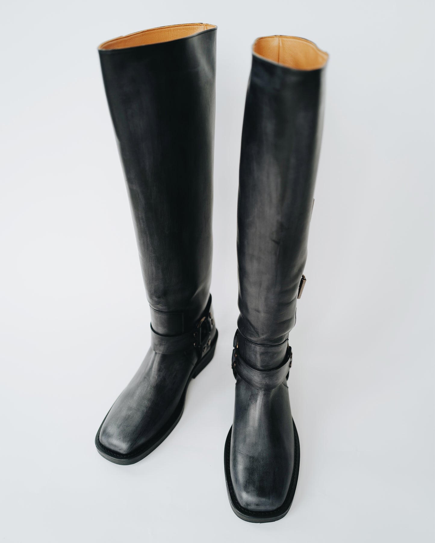 Biker Knee High Boots 010